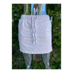 White Cotton Skort Tennis Casual Summer